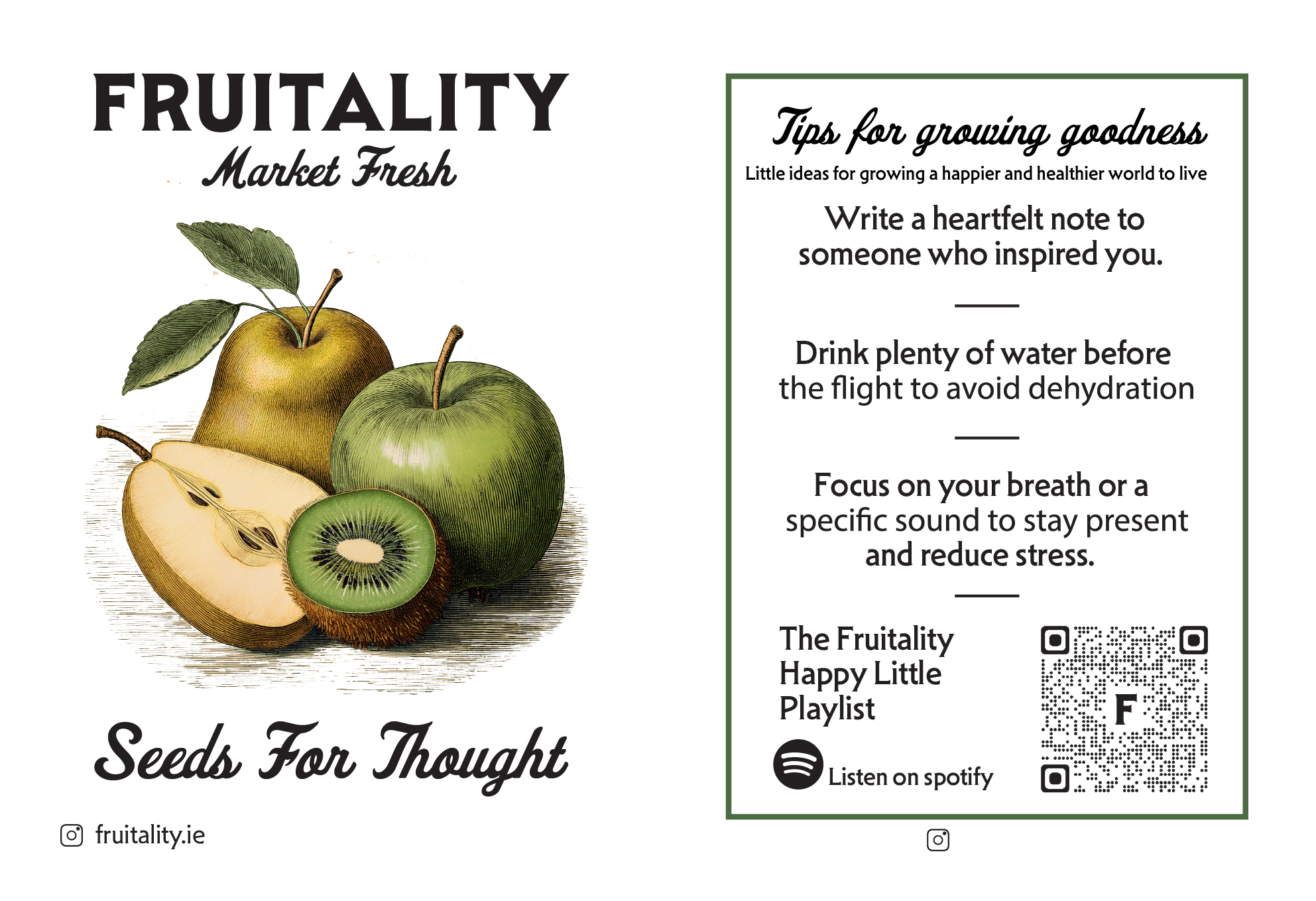 Fruitality - Seeds for thought